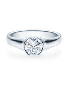 Verlobungsring  18022 weißgold 1 ct